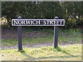 Norwich Street sign