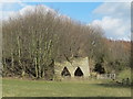 Frankham lime kiln and woodland northwest of Frankham