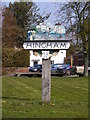 TG0202 : Hingham Town sign by Geographer