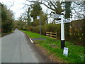 Signpost at junction of Emms and Cross Lanes