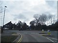 Roundabout on the A29 approaching Pulborough