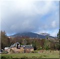 The Steading with Am Binnein behind