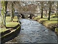 Powmillon Burn flowing from Green Street bridge