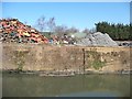 Scrap metal on Irwell Park Wharf