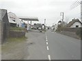 Looking northwest along the A3124 in Beaford