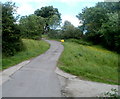 Folly Lane passes the Nant-y-gollen Farm turning east of Trevethin, Pontypool