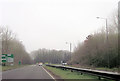 A429 approaching A419 roundabout