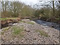 Pebble bank in River Arrow