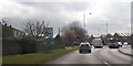 Entering Melksham at Avon Road roundabout