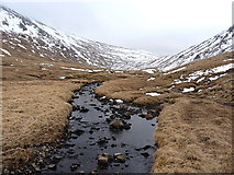 NH0322 : The burn in the corrie - the Allt Thuill Easaich by Richard Law