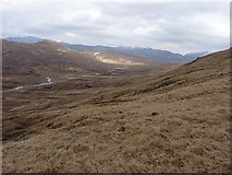 NH0323 : The lower slopes of Creag nan Clachan Geala by Richard Law