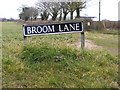 Broom Lane sign