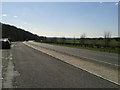 Layby on the A303, on the west-bound side, looking west