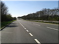 Layby on the A303, on the west-bound side, looking west