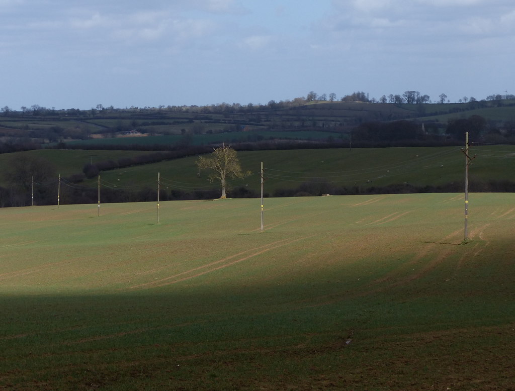 Electricity Poles Crossing A Field © Mat Fascione Cc By Sa20 Geograph Britain And Ireland 6919