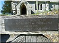 St James, Bossington: gate memorial