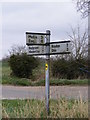 TM0878 : Roadsign on Wigwam Hill by Geographer