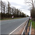 Southbound carriageway of the A40 near Pencraig