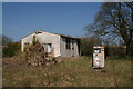 Old shed and diesel pump