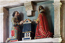 SO5868 : St Mary's church, Burford - monument to Thomas Cornwall (2) by Mike Searle
