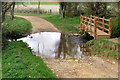 SP7149 : Footbridge by the ford by Philip Jeffrey