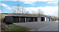 Long row of lock-up garages, Pontlottyn