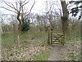 Gate onto Hothfield Common