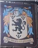 TQ2477 : Wilton Arms Pub sign, Fulham  by David Anstiss