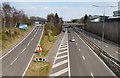 SJ9495 : M67 Junction 3 Eastbound by Gerald England