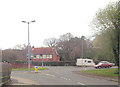 Colden Common roundabout from Church Lane