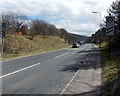 A469 descends towards the NW edge of Pontlottyn