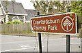 J4681 : Brown direction sign, Crawfordsburn by Albert Bridge