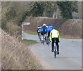 Cyclists heading towards Peatling Magna