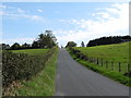 Gargarry Road ascending towards the crossroads with Magheramayo Road