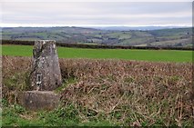SS9211 : Mid Devon : Trig Point & Countryside by Lewis Clarke