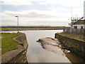 SJ5686 : Access to River Mersey from St Helens Canal by David Dixon