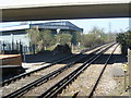 View from the end of the platform at New Hythe station