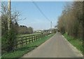 Horse pasture beside West Dean Road