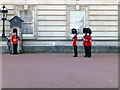 TQ2979 : Soldiers outside Buckingham Palace by PAUL FARMER