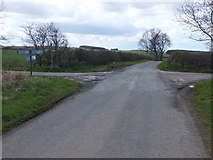 NT9541 : Crossroads east of Gatherick by Barbara Carr