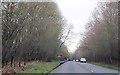 Approaching entrance to caravan site near Browns Farm