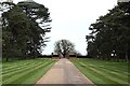 Upton House entrance gate and driveway