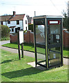 Telephone box by High Road/Chapel Road junction, Beighton