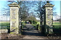 TQ0486 : Gates into Buckinghamshire golf course by Graham Horn
