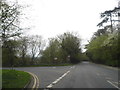 London Road at the junction of Nizels Lane