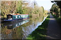 Narrowboat on the Worcester and Birmingham Canal