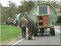 SP1465 : Travellers on the road near Henley-in-Arden by Robin Stott