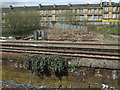 Tracks west of Pollokshields East railway station