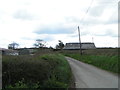 Lane and buildings at Great Begbeer Farm