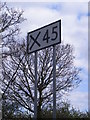 TM3976 : Railway sign by Geographer